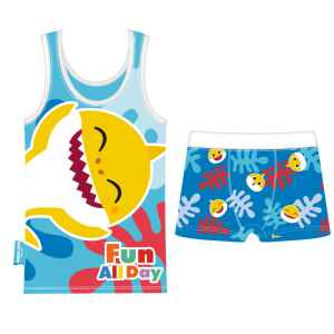 Baby Shark Fun Day trikó + boxer szett, rövid pizsama 2-7 év