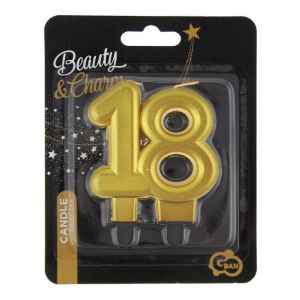 Arany 18-as Gold tortagyertya, számgyertya