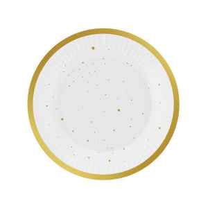 Arany Gold Celebrate papírtányér 6 db-os 18 cm