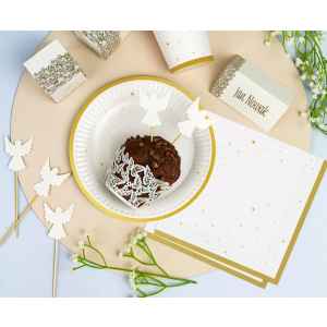 Arany Gold Celebrate papírtányér 6 db-os 18 cm