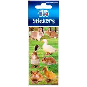 Állatos Farm matrica ezüst díszítéssel