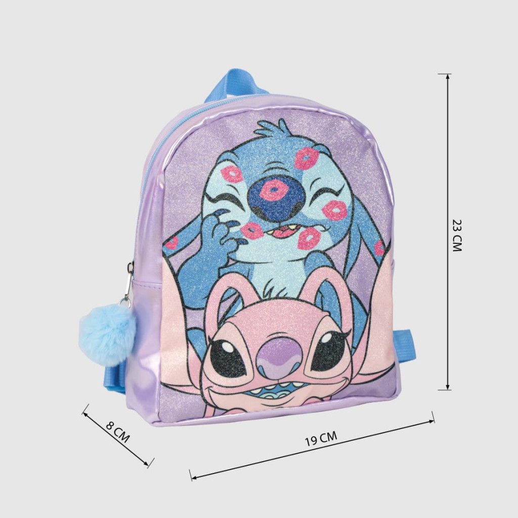 Disney Lilo és Stitch, A csillagkutya hologrammos hátizsák, táska 23 cm