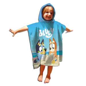 Bluey Sandcastle strand törölköző poncsó 55x110 cm (Fast Dry)