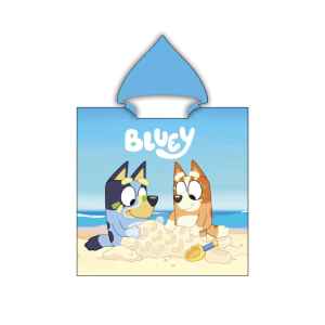 Bluey Sandcastle strand törölköző poncsó 55x110 cm (Fast Dry)