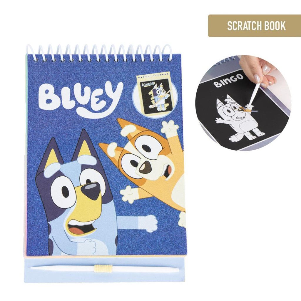 Bluey Bingo scratch képkarcoló és színező szett