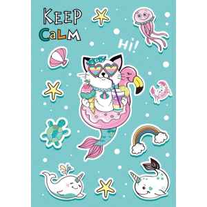 Állatos Cat Vibes A/4 gumis mappa