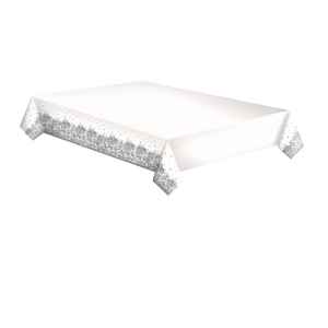 Díszes Silver papír asztalterítő 120x180 cm