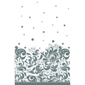 Díszes Silver papír asztalterítő 120x180 cm