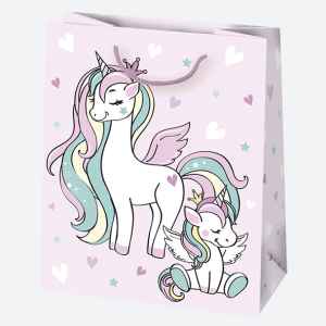 Babaváró Welcome papír ajándéktasak, ajándékzacskó 19x23x10,5 cm