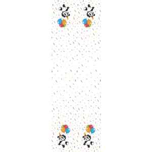 Állatos Funny Panda papír asztalterítő 120x180 cm