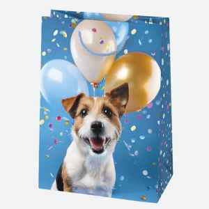 Állatos Cute papír ajándéktasak, ajándékzacskó 23x32x11 cm