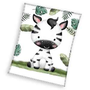 Zebra Leafy coral fleece polár takaró 110x140cm