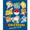 Pokémon Awesome Team coral fleece polár takaró 130x160cm