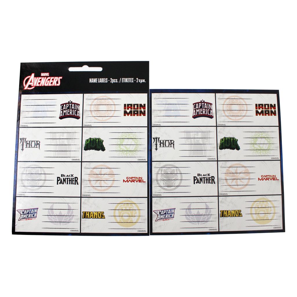 Bosszúállók Heroes füzetcímke 16 db-os