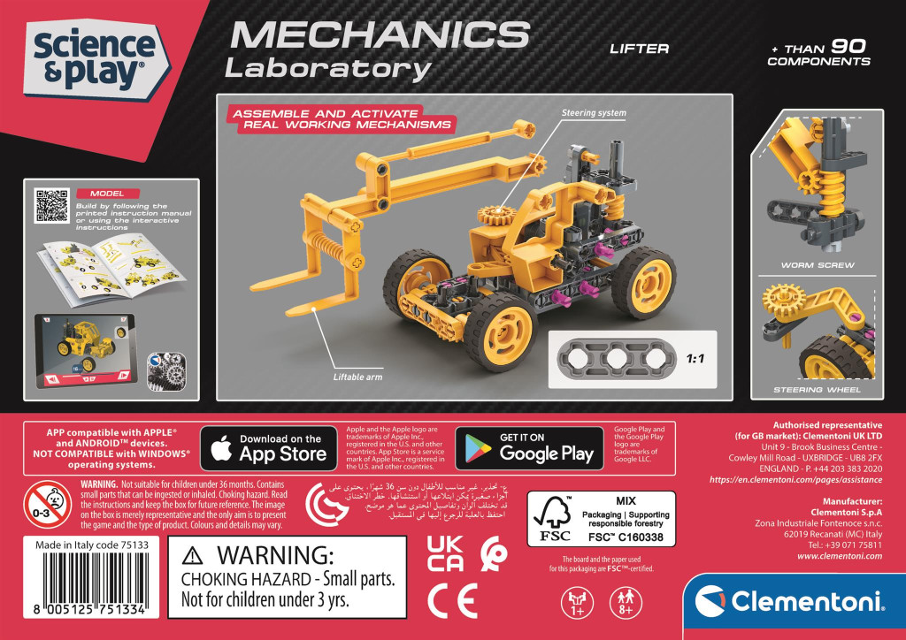 Emelő Mechanics építőjáték Clementoni