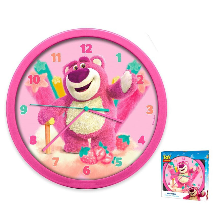 Disney Játékháború Lotso Strawberry falióra 25 cm