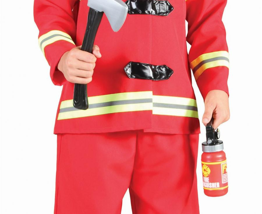 Tűzoltó Red jelmez 130/140 cm