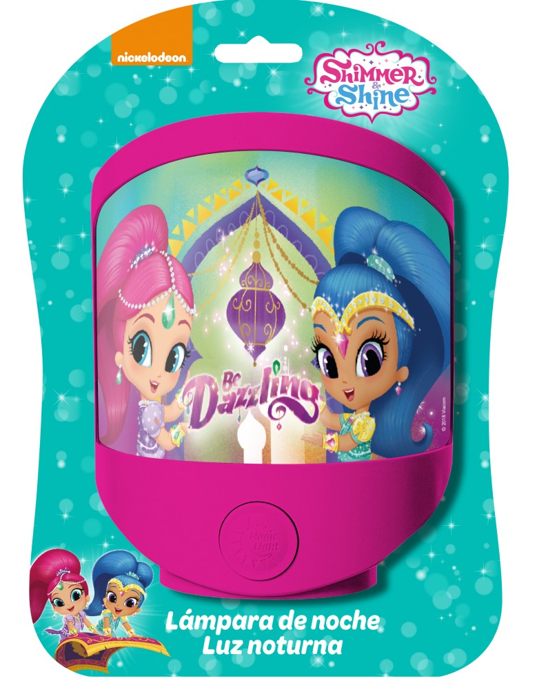 Shimmer és Shine Dazzling éjjeli lámpa, éjszakai fény