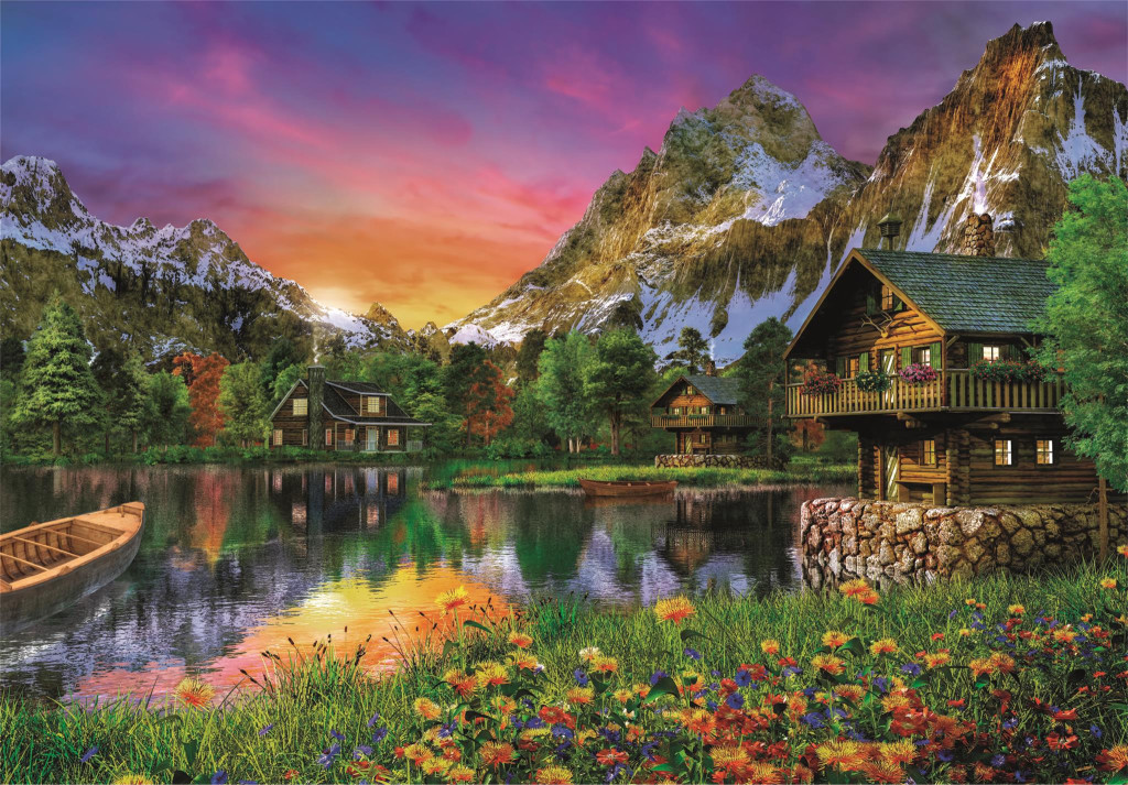 Alpok Lake 6000 db-os puzzle Clementoni