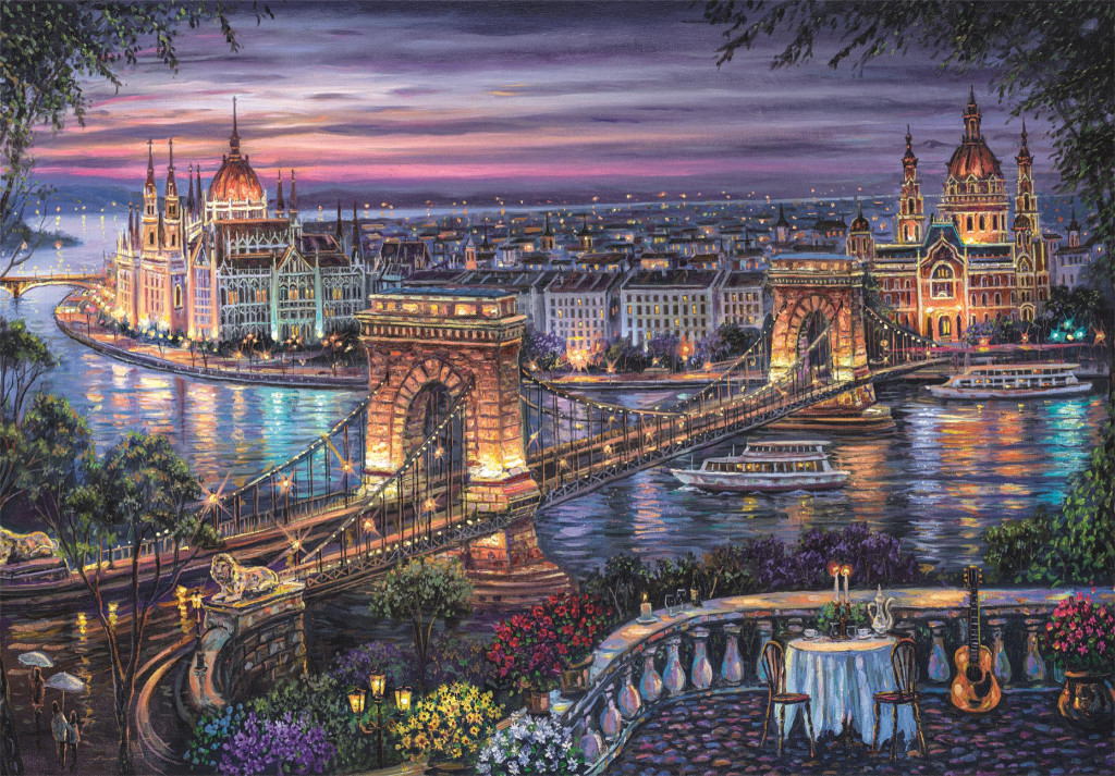 Budapest Lights of the Danube 1000 db-os Compact puzzle Clementoni